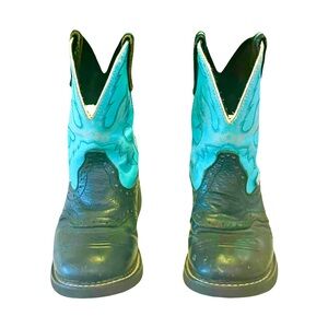 JUSTIN Boots Gypsy Womens Size 7B Western Cowboy Boots Teal Style L9905